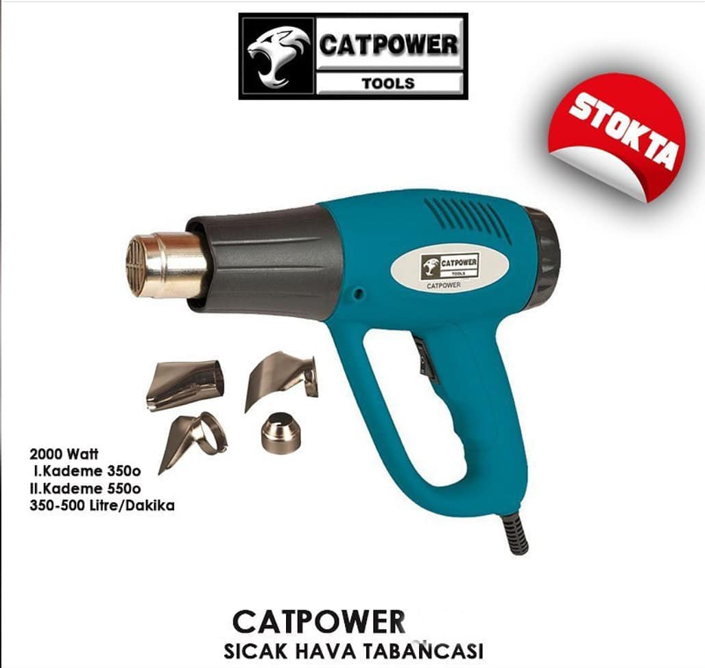 Catpower 202 2000W Sıcak Hava Tabancası - CAT202