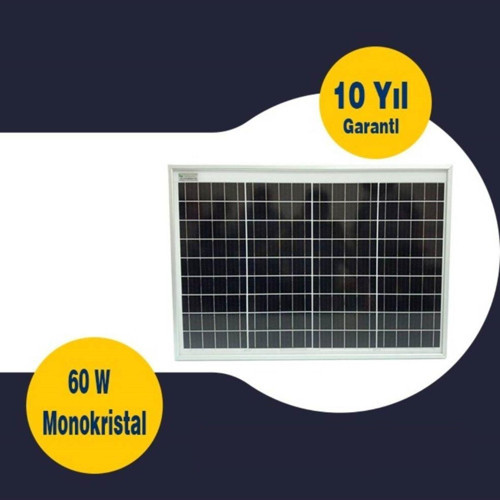 60 WATT MONOKRİSTAL GÜNEŞ PANELİ