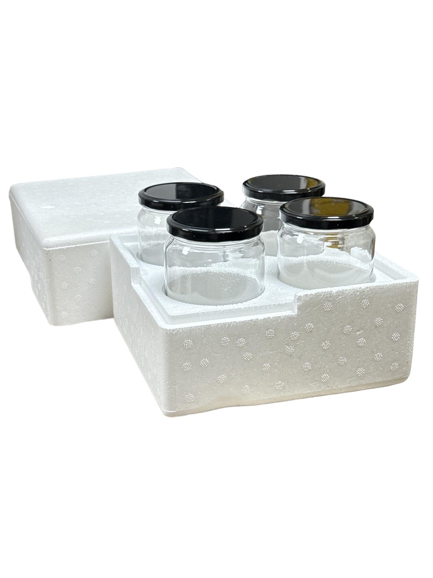 4 LÜ KÖPÜK KUTU - 1 KG LIK KAVANOZ İÇİN